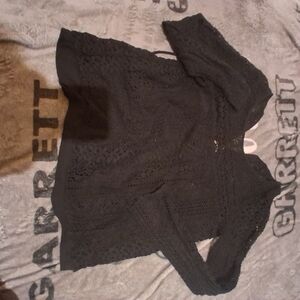 Hollister Black Cardigan Sweater